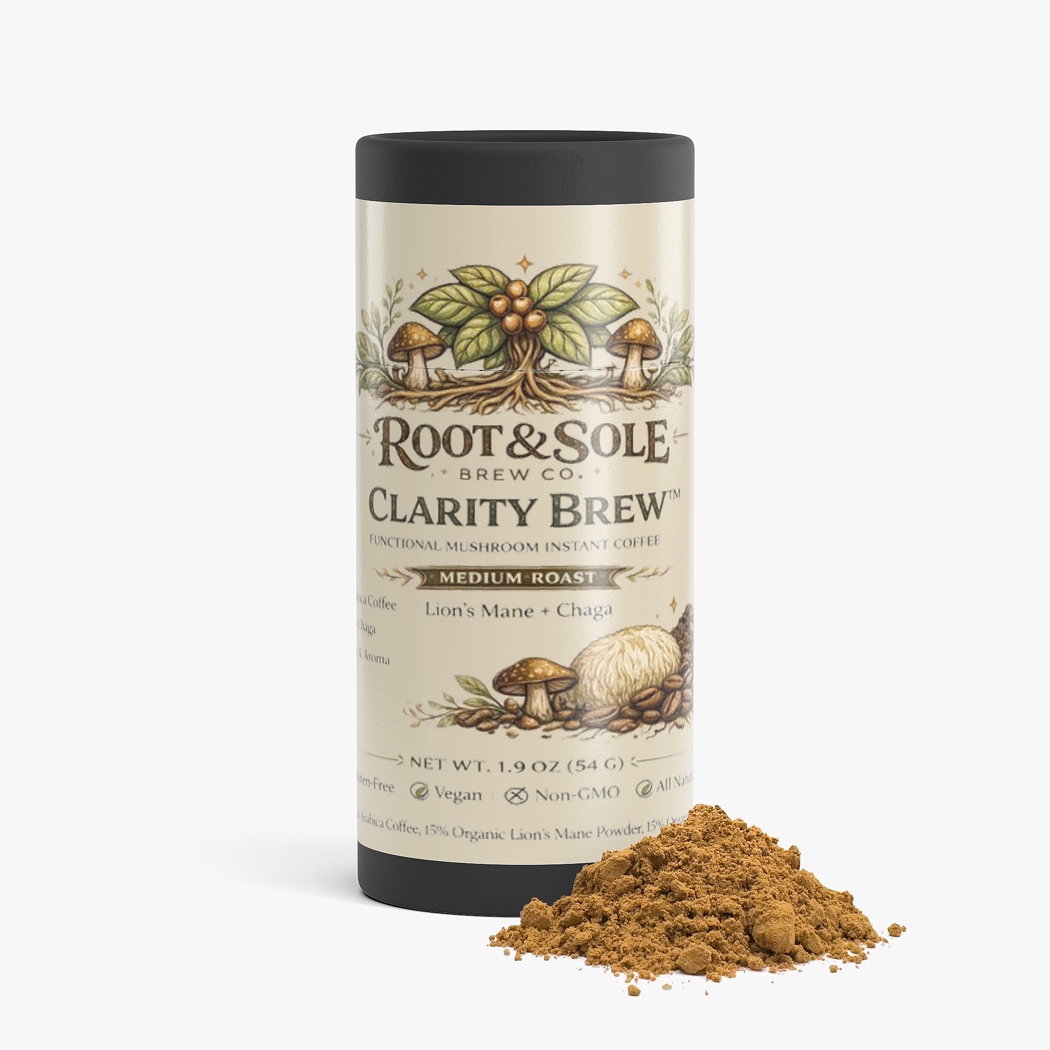 Clarity Brew- Mushroom Fuse (Medium Roast) Instant Coffee