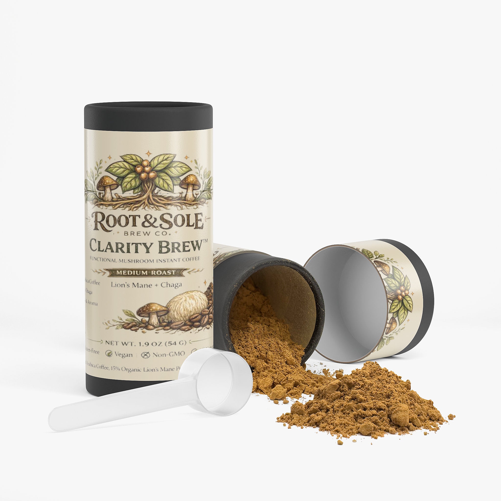 Clarity Brew- Mushroom Fuse (Medium Roast) Instant Coffee