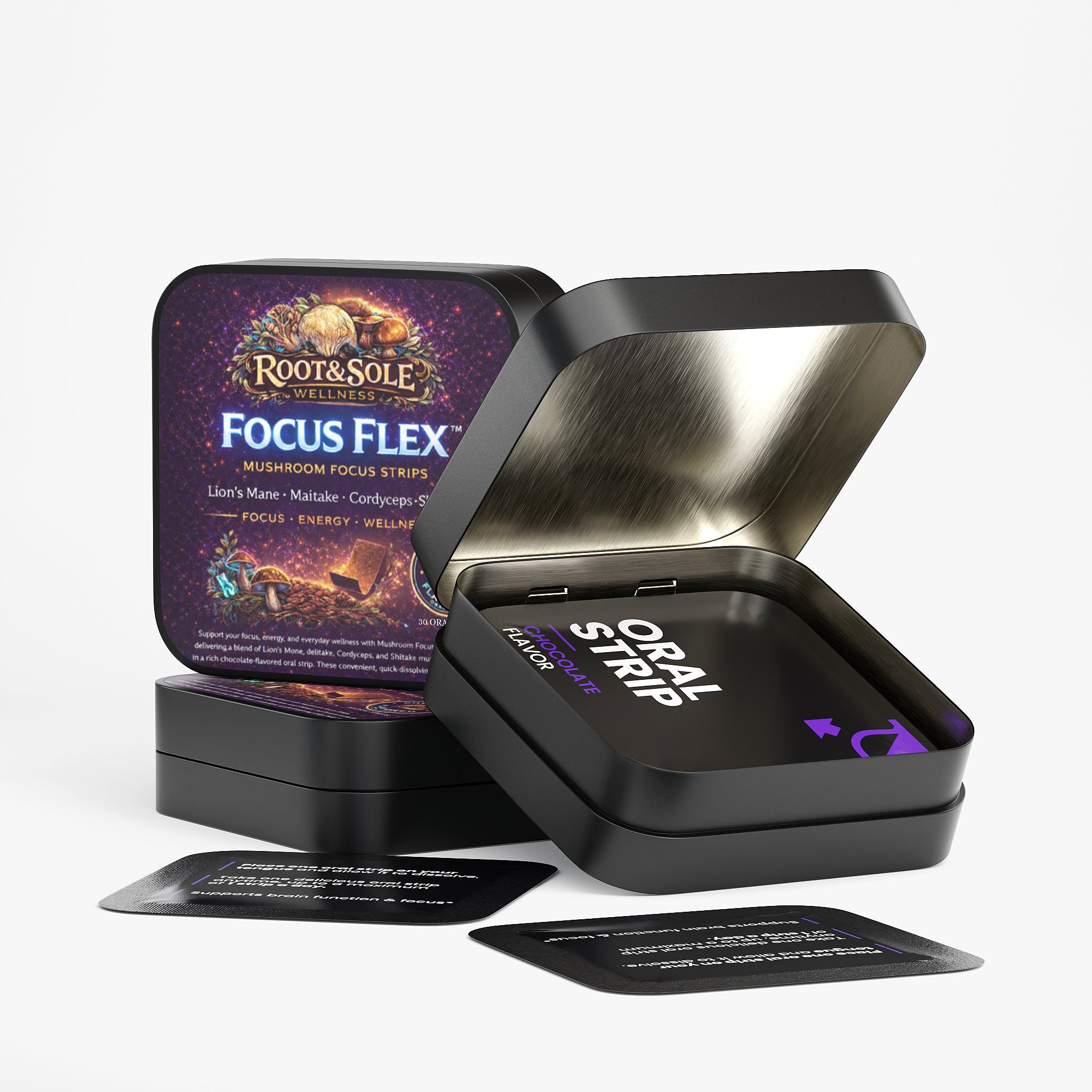 Focus Flex- Mushroom Focus Strips (30 count)